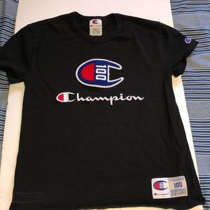 Champion Black tee shirt
